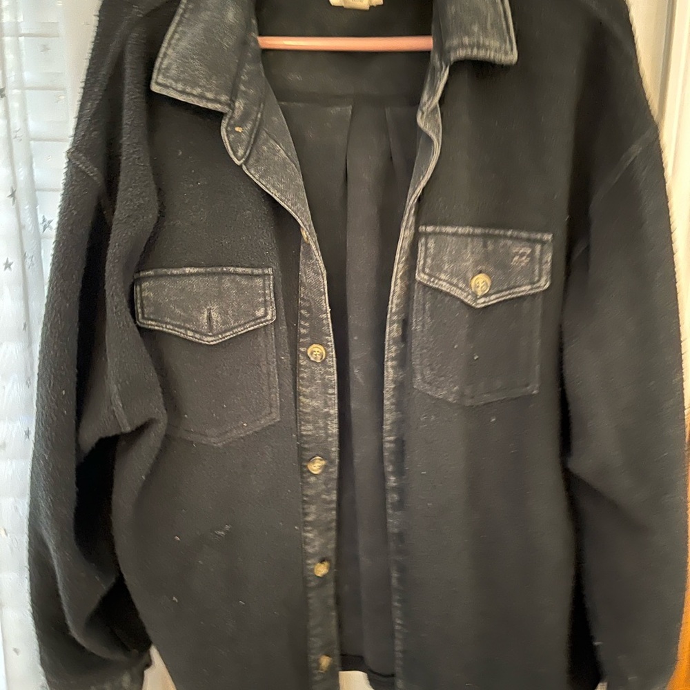 Billabong Black Shirt Jacket